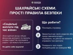 Шахраї розповсюджують інформацію про підроблені виплати: 41-річна жінка втратила більше ніж 115 000 гривень.