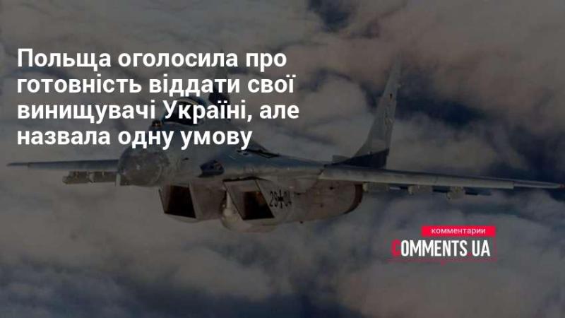 Польща висловила намір передати свої винищувачі Україні, проте висунула одну умову.