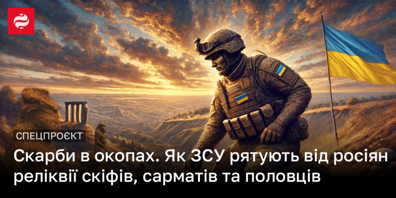 Скарби, заховані в окопах: Як Українські Збройні Сили оберігають реліквії скіфської, сарматської та половцької культур від російської агресії.