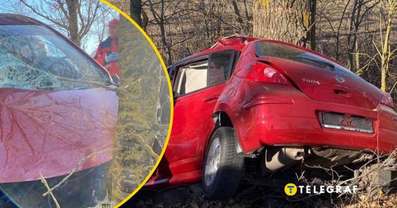 Трагічна подія сталася на Вінниччині: автомобіль врізався в дерево, внаслідок чого загинули мати і її 12-річний син (фото)